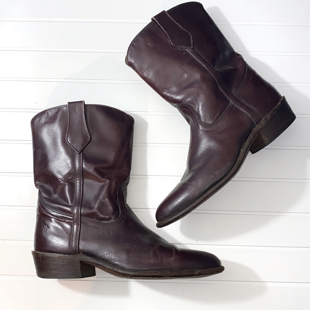 **Final Sale**  Frye 3150 Leather Roper Western Cowboy Boots